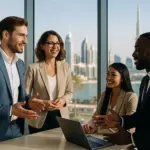 Unternehmer aus verschiedenen Nationen vernetzen sich in Dubai – internationale Geschäftschancen